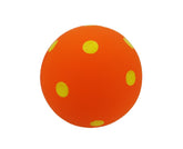 Multipet balle polka dot face avant montrant emballage et couleur vives pour jeu sûr