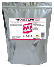 MVP MPV Vitamin E 5,000 emballage avant montrant l'étiquette et l'usage pratique