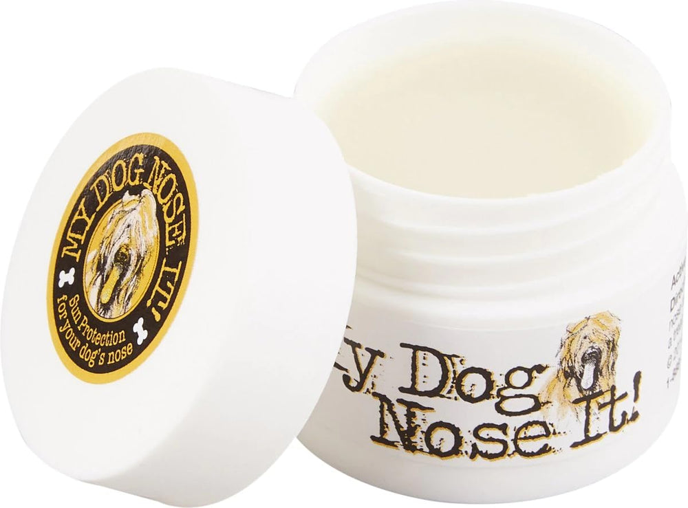 My Dog Nose It pot ouvert montrant baume protecteur hydratant