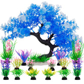MyLifeUNIT arbre principal devant aquarium apporte point focal et cachette