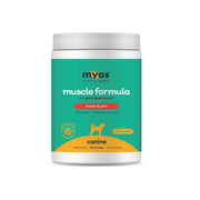 MYOS CANINE MUSCLE FORMULA emballage avant montrant le format 396g et bénéfice mobilité
