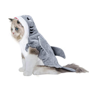 NACOCO costume requin vue frontale montrant coupe et capuche chaudes