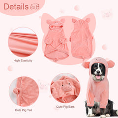 NACOCO pull vue du dos avec la petite queue cochon pour un look amusant