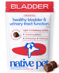 Native Pet emballage frontal montrant le produit pour confort urinaire