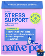 Native Pet pot GutWell face avant montrant étiquette claire bénéfice apaisement