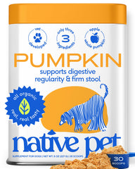 Native Pet emballage frontal montrant produit bio et bénéfice digestion