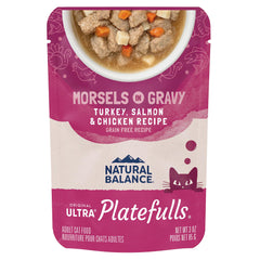 Natural Balance emballage avant Platefulls montrant la formule en sauce