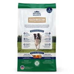 Natural Balance gros plan sur croquettes, texture appétente et digestibilité