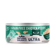 Natural Balance boîte de pâté au poulet vue avant bénéfice appétence