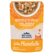 Natural Balance boîte de 24 sachets Platefulls montrant l'emballage pratique et la variété