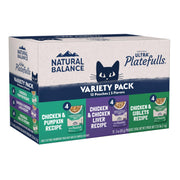 Natural Balance emballage avant montrant le pack varié et la praticité