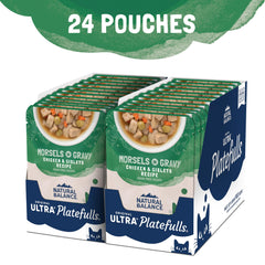 Natural Balance gros plan sur texture des morceaux pour appétence accrue