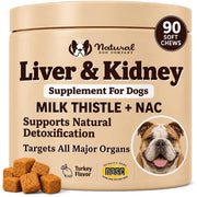 Natural Dog Company bocal avant montrant 90 chews pour administration simple