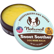 Natural Dog Company boîte face montrant format 2 oz et facilité d'utilisation
