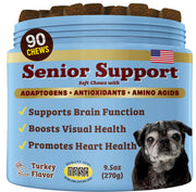 Natural Dog Company emballage avant montrant la formulation et bénéfice tranquillité