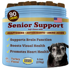 Natural Dog Company emballage avant montrant la formulation et bénéfice tranquillité
