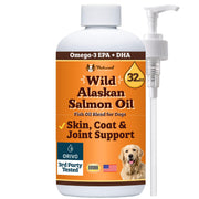 Natural Dog Company flacon en vue frontale montrant l'étiquette claire et bénéfice qualité
