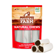 Natural Farm packaging de l'os fourré montrant le produit et l'emballage attrayant