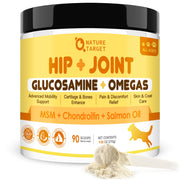 NATURE TARGET emballage du supplément glucosamine montrant l’étiquette claire