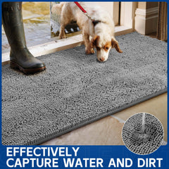 Naturei gros plan chenille montrant fibres douces et absorption