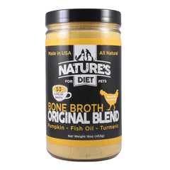 Nature's Diet pot de poudre de bouillon d'os au poulet améliorant l'appétence