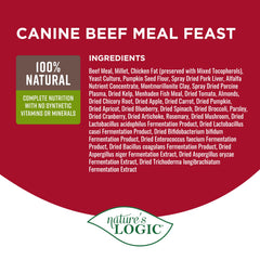 NATURE'S LOGIC bol servi à un chien actif, soutien énergie quotidienne