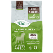 NATURE'S LOGIC emballage devant Turkey Meal et bénéfice protéines élevées