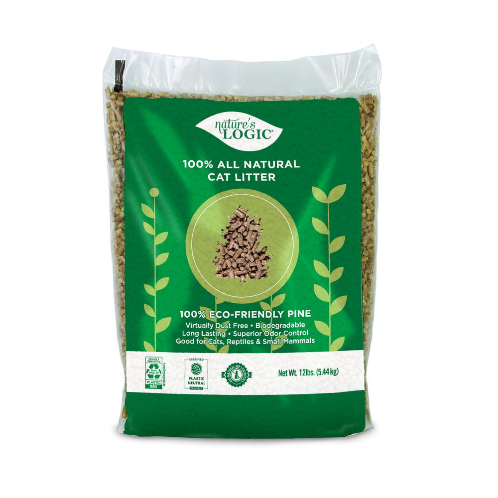 NATURE'S LOGIC emballage face montrant le sac et bénéfice naturel
