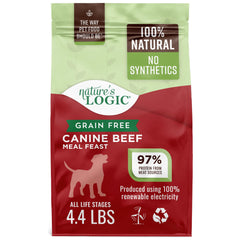 NATURE'S LOGIC emballage face montrant informations nutritionnelles et durable