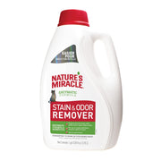 Nature's Miracle flacon avant montrant l'étiquette et usage domestique