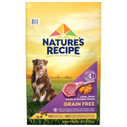 Nature's Recipe sac 24 lb vue avant mettant en valeur la recette d'agneau