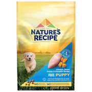 Nature's Recipe face avant du sac montrant recette poulet bénéfice clarté