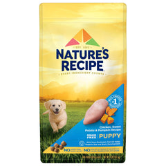 Nature's Recipe sac avant montrant l'étiquette et bénéfices nutritionnels
