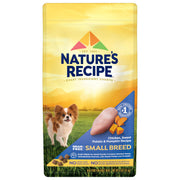 Nature's Recipe paquet face montrant la recette pour petites races et confiance