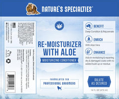 Nature's Specialties étiquette détaillée listant ingrédients clés et bénéfices