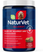 NaturVet emballage avant du produit montrant la boîte et bénéfice soutien cutané