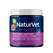 NaturVet emballage devant montrant le produit et l'avantage d'un supplément pratique