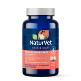 NaturVet emballage avant montrant le produit et bénéfice peau pelage