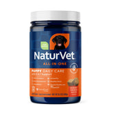 NaturVet pot avant présentation montrant emballage clair et bénéfice formule complète
