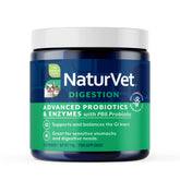 NaturVet pot avant montrant l'étiquette et bénéfice digestion améliorée