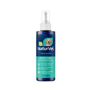 NaturVet emballage avant montrant le spray et bénéfice d'apprentissage rapide