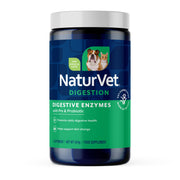 NaturVet flacon poudre 1 lb montrant le conditionnement et l'usage pratique