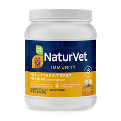 NaturVet flacon VitaPet face montrant l'emballage et la quantité