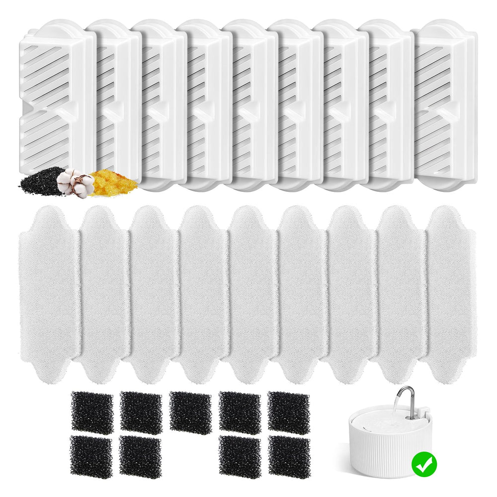 NautyPaws emballage lot de 9 filtres montrant économie et disponibilité