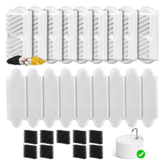 NautyPaws emballage lot de 9 filtres montrant économie et disponibilité