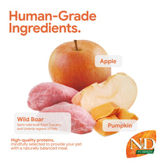 N&D Farmina gros plan sanglier frais source protéine naturelle