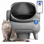 Neakasa M1 Plus face avant montrant l'entrée ouverte et confort pour chat