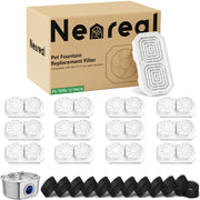 Neareal packaging avant montrant le lot de 12 filtres et gain d'économie