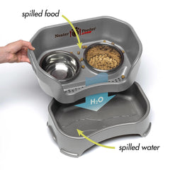 Neater Pet Brands gros plan bols acier inox résistants et faciles à laver