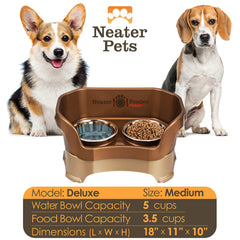Neater Pet Brands station en usage par un beagle illustrant repas net